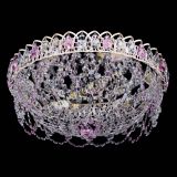 Люстра Каскад Ажур Розовая белая в Новокузнецке