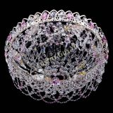 Люстра Каскад Ажур Розовая белая в Новокузнецке