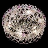 Люстра Каскад Ажур Розовая белая в Новокузнецке