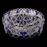 Люстра Каскад Ажур Синяя белая в Новокузнецке Люстра Каскад Ажур Синяя белая в Новокузнецке