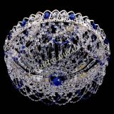 Люстра Каскад Ажур Синяя белая в Новокузнецке Люстра Каскад Ажур Синяя белая в Новокузнецке