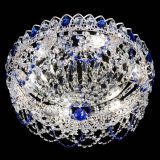 Люстра Каскад Ажур Синяя белая в Новокузнецке Люстра Каскад Ажур Синяя белая в Новокузнецке