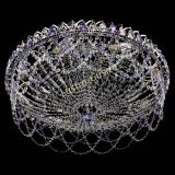 Люстра Каскад Ажур 700 мм фиолетовый в Новокузнецке