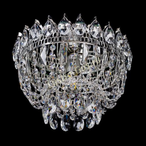 Люстра Катерина Корона журавлик - 1 лампа  в Новокузнецке Гусь Хрустальный