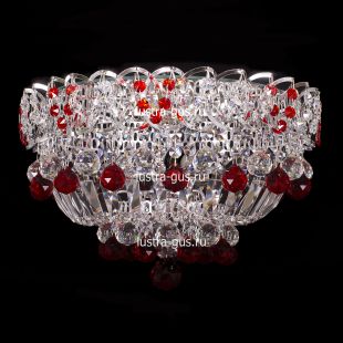 Люстра Катерина шар красная