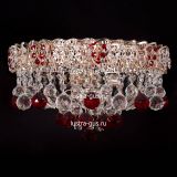 Люстра Катерина шар красная, диаметр 450 мм, цвет золото, Люстры Гусь Хрустальный Люстра Катерина шар красная, диаметр 450 мм, цвет золото, Люстры Гусь Хрустальный