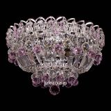 Люстра Катерина шар розовая, диаметр 400 мм, цвет серебро , Люстры Гусь Хрустальный Люстра Катерина шар розовая, диаметр 400 мм, цвет серебро , Люстры Гусь Хрустальный