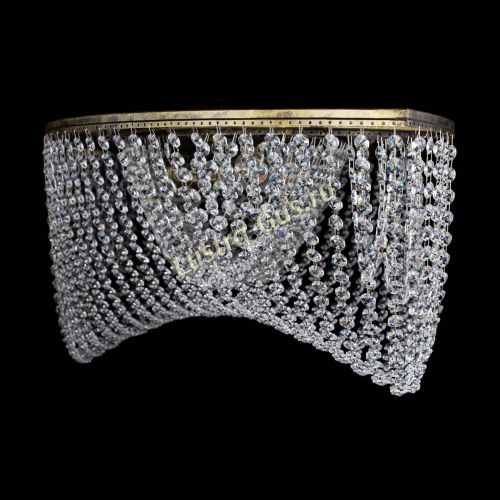 Люстра Хрустальная Волна под бронзу в Новокузнецке Гусь Хрустальный