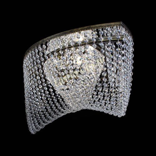 Люстра Хрустальная Волна под бронзу в Новокузнецке Гусь Хрустальный