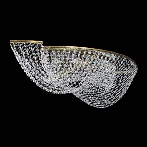 Люстра Хрустальная Волна под бронзу в Новокузнецке Гусь Хрустальный