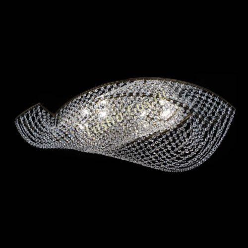 Люстра Хрустальная Волна под бронзу в Новокузнецке Гусь Хрустальный