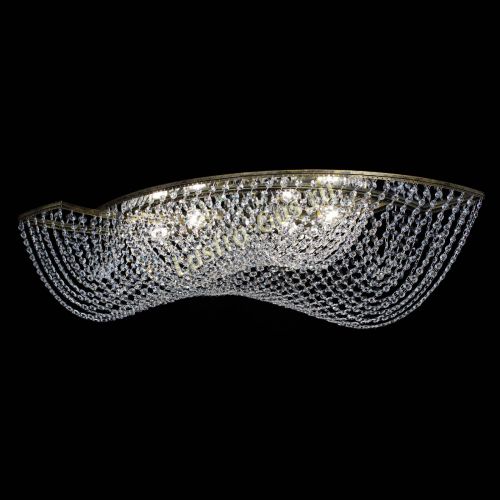 Люстра Хрустальная Волна под бронзу в Новокузнецке Гусь Хрустальный