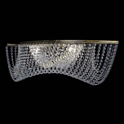 Люстра Хрустальная Волна под бронзу в Новокузнецке Гусь Хрустальный