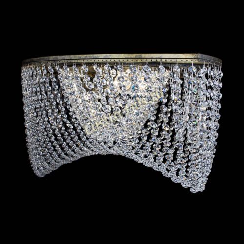 Люстра Хрустальная Волна под бронзу в Новокузнецке Гусь Хрустальный