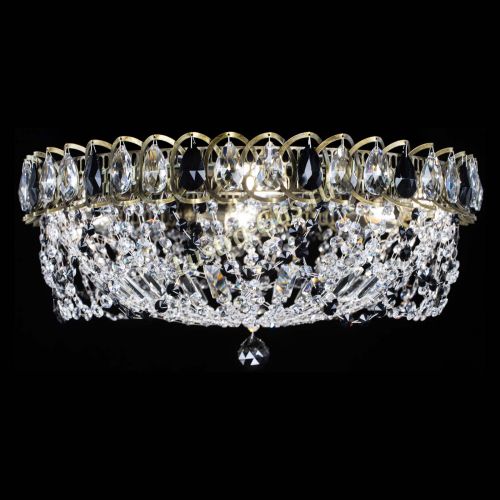 Люстра Хрустальный Каскад Ажур под бронзу Черная в Новокузнецке Гусь Хрустальный