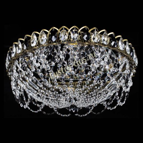 Люстра Хрустальный Каскад Ажур под бронзу Черная в Новокузнецке Гусь Хрустальный