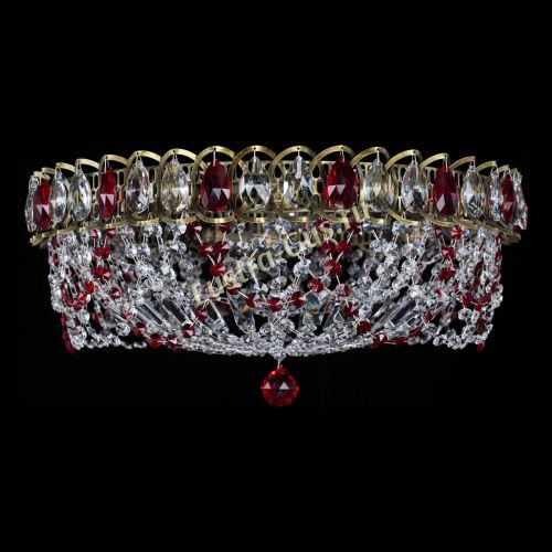 Люстра Хрустальный Каскад Ажур под бронзу Красная в Новокузнецке Люстра Хрустальный Каскад Ажур под бронзу Красная в Новокузнецке