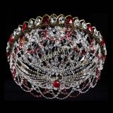 Люстра Хрустальный Каскад Ажур под бронзу Красная в Новокузнецке Люстра Хрустальный Каскад Ажур под бронзу Красная в Новокузнецке