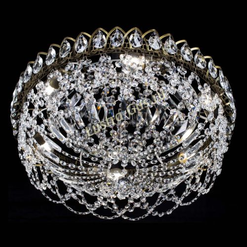 Люстра Хрустальный Каскад Ажур под бронзу в Новокузнецке Гусь Хрустальный