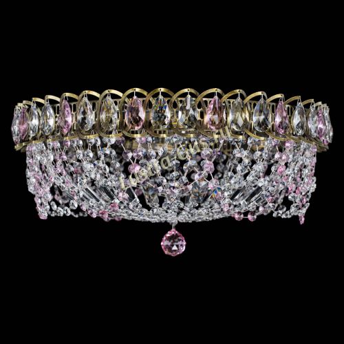 Люстра Хрустальный Каскад Ажур под бронзу Розовая в Новокузнецке Люстра Хрустальный Каскад Ажур под бронзу Розовая в Новокузнецке