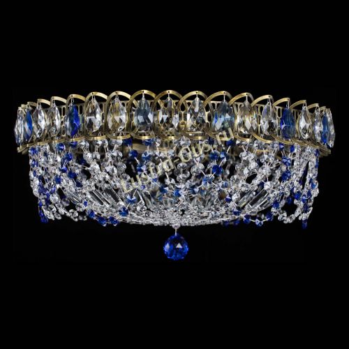 Люстра Хрустальный Каскад Ажур под бронзу Синяя в Новокузнецке Люстра Хрустальный Каскад Ажур под бронзу Синяя в Новокузнецке