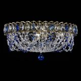 Люстра Хрустальный Каскад Ажур под бронзу Синяя в Новокузнецке Люстра Хрустальный Каскад Ажур под бронзу Синяя в Новокузнецке