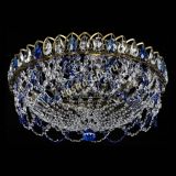 Люстра Хрустальный Каскад Ажур под бронзу Синяя в Новокузнецке Люстра Хрустальный Каскад Ажур под бронзу Синяя в Новокузнецке