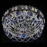 Люстра Хрустальный Каскад Ажур под бронзу Синяя в Новокузнецке Люстра Хрустальный Каскад Ажур под бронзу Синяя в Новокузнецке