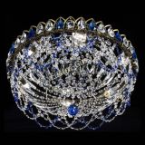 Люстра Хрустальный Каскад Ажур под бронзу Синяя в Новокузнецке Люстра Хрустальный Каскад Ажур под бронзу Синяя в Новокузнецке