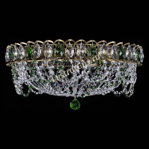 Люстра Хрустальный Каскад Ажур под бронзу Зеленая в Новокузнецке Люстра Хрустальный Каскад Ажур под бронзу Зеленая в Новокузнецке