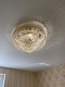 Люстра Хрустальный Каскад Перо в Новокузнецке отзыв и фото покупателя