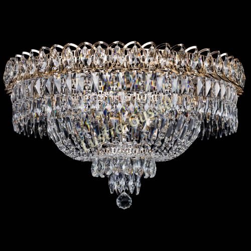 Люстра Хрустальный Каскад Перо в Новокузнецке Гусь Хрустальный