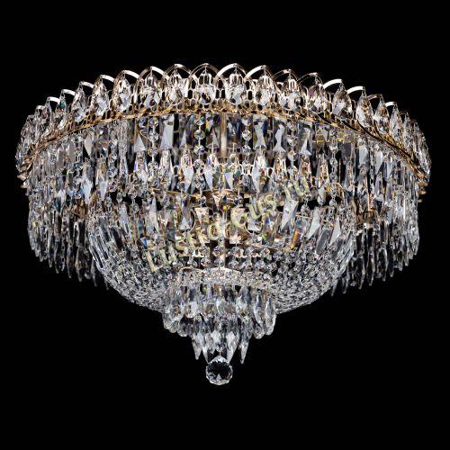 Люстра Хрустальный Каскад Перо в Новокузнецке Гусь Хрустальный