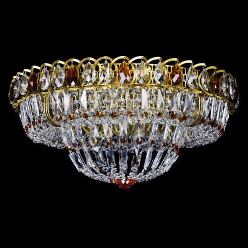 Люстра Кольцо Классика Пластинка чайная под бронзу в Новокузнецке Гусь Хрустальный