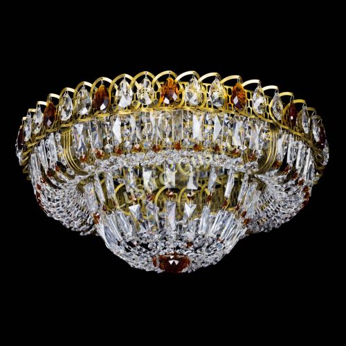 Люстра Кольцо Классика Пластинка чайная под бронзу в Новокузнецке Гусь Хрустальный