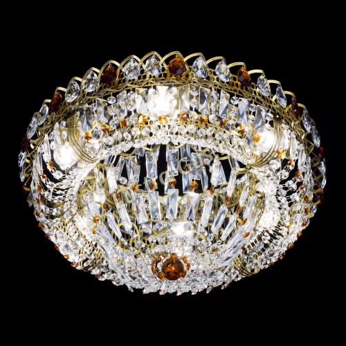 Люстра Кольцо Классика Пластинка чайная под бронзу в Новокузнецке Гусь Хрустальный