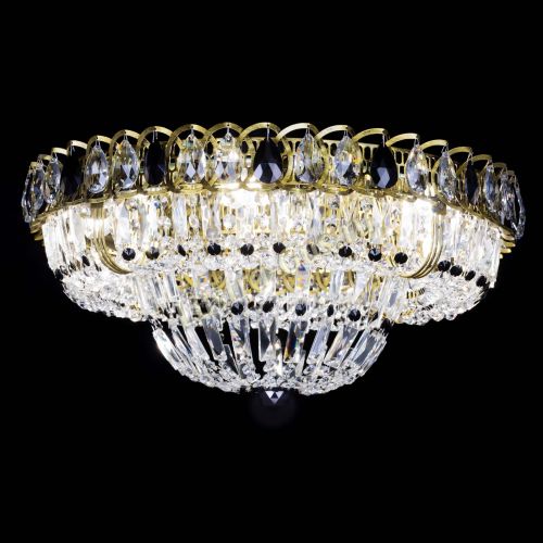 Люстра Кольцо Классика Пластинка черная под бронзу в Новокузнецке Гусь Хрустальный