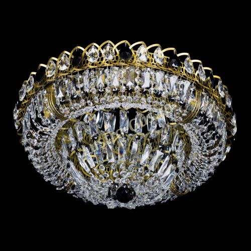 Люстра Кольцо Классика Пластинка черная под бронзу в Новокузнецке Гусь Хрустальный