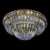 Люстра Кольцо Классика Пластинка фиолетовая под бронзу в Новокузнецке