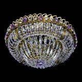 Люстра Кольцо Классика Пластинка фиолетовая под бронзу в Новокузнецке