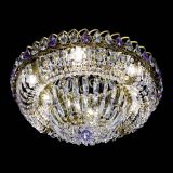 Люстра Кольцо Классика Пластинка фиолетовая под бронзу в Новокузнецке