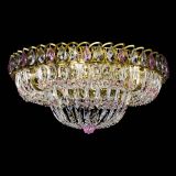 Люстра Кольцо Классика Пластинка розовая под бронзу в Новокузнецке