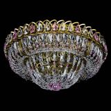 Люстра Кольцо Классика Пластинка розовая под бронзу в Новокузнецке