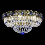 Люстра Кольцо Классика Пластинка синяя под бронзу в Новокузнецке Люстра Кольцо Классика Пластинка синяя под бронзу в Новокузнецке