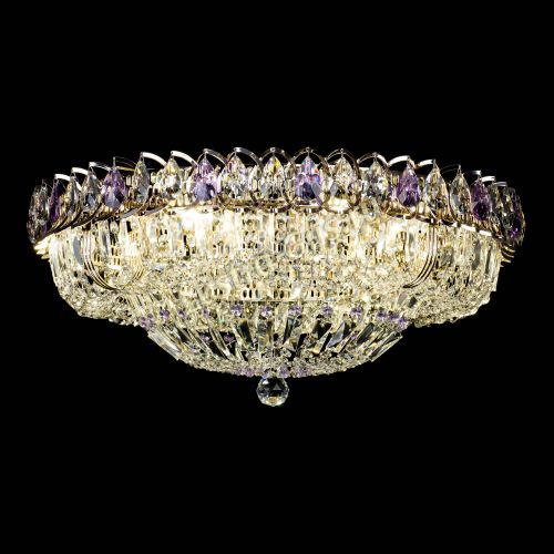 Люстра Кольцо Классика Пластинка фиолетовая в Новокузнецке Гусь Хрустальный