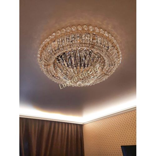 Люстра Кольцо Классика Пластинка 700 мм в Новокузнецке Гусь Хрустальный