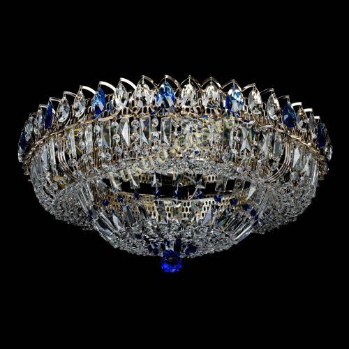 Люстра Кольцо Классика Пластинка синяя в Новокузнецке Гусь Хрустальный