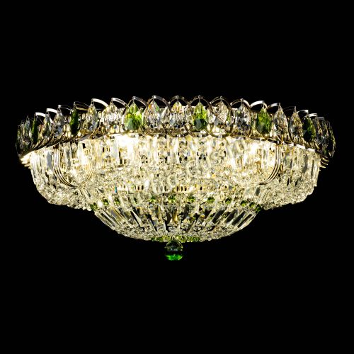 Люстра Кольцо Классика Пластинка зеленая в Новокузнецке Гусь Хрустальный