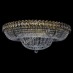 Люстра хрустальная Кольцо Классика 10 ламп под бронзу