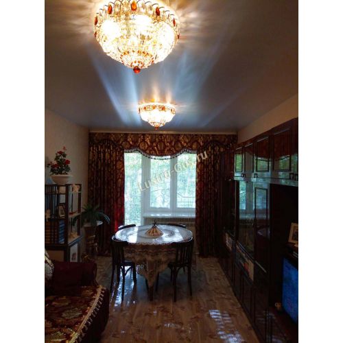 Люстра Кольцо Классика чайная в Новокузнецке Гусь Хрустальный